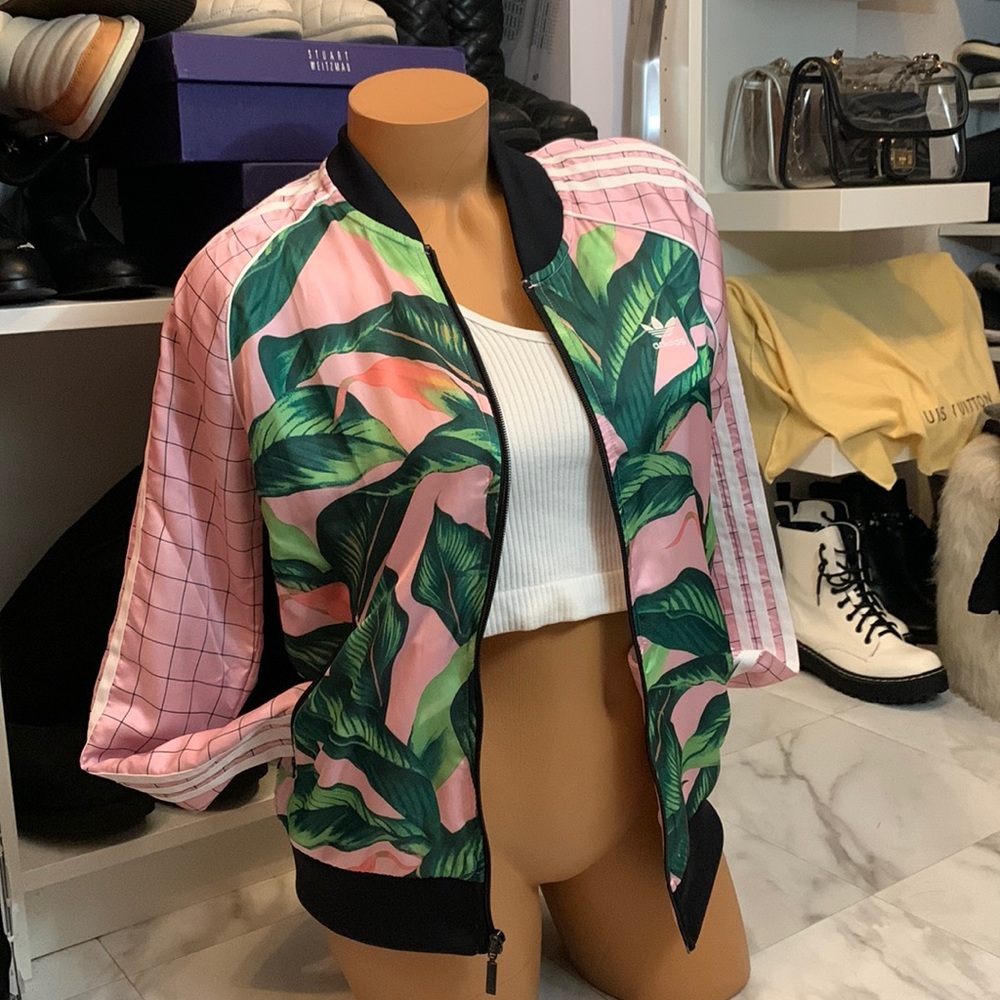 ADIDAS BEVERLY HILLS HOTEL PRINT JACKET SIZE S